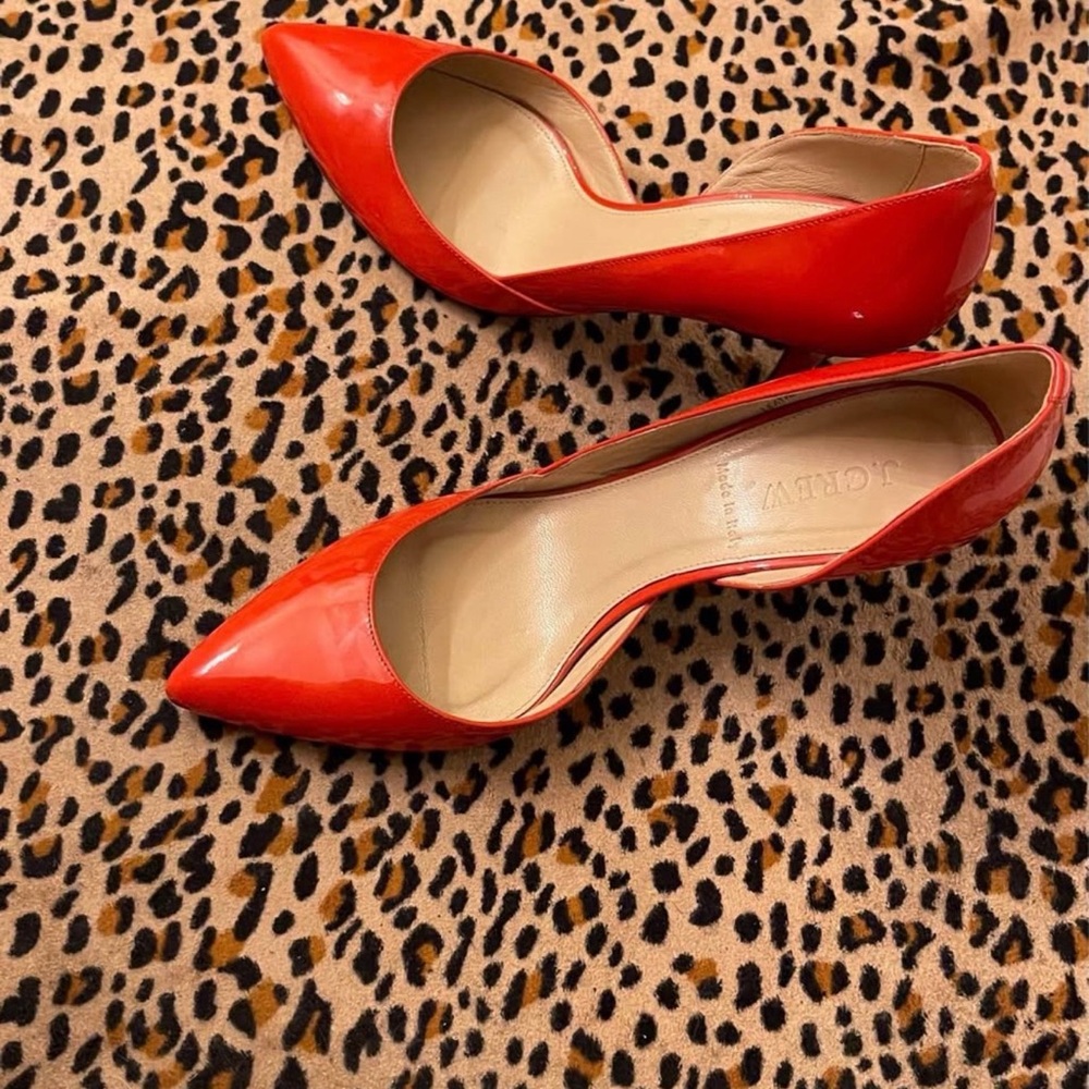 J. Crew Vibrant Burnt Orange Heel - NEW-8